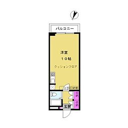 ラークヒルズ湘南 ワンルームの間取図画像