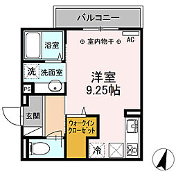 ポゥローニア湘南 ワンルームの間取図画像