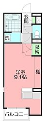 ミランダラウレア湘南 ワンルームの間取図画像