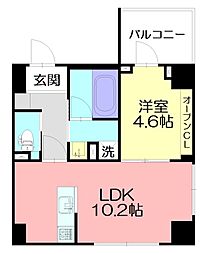 藤沢市片瀬2丁目マンション 1LDKの間取図画像