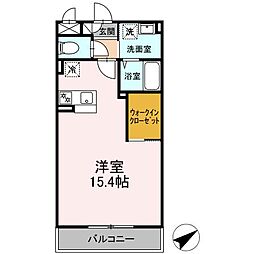 ラ・シャペルリー湘南平塚 ワンルームの間取図画像