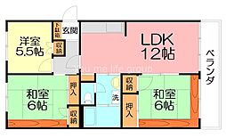 湘南ハイムFE棟 3LDKの間取図画像
