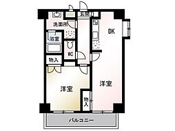 ソルジェンテ日吉 1LDKの間取図画像