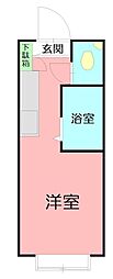 ラヴェンナ ワンルームの間取図画像