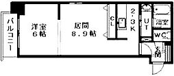 デルソール南6条 1LDKの間取図画像