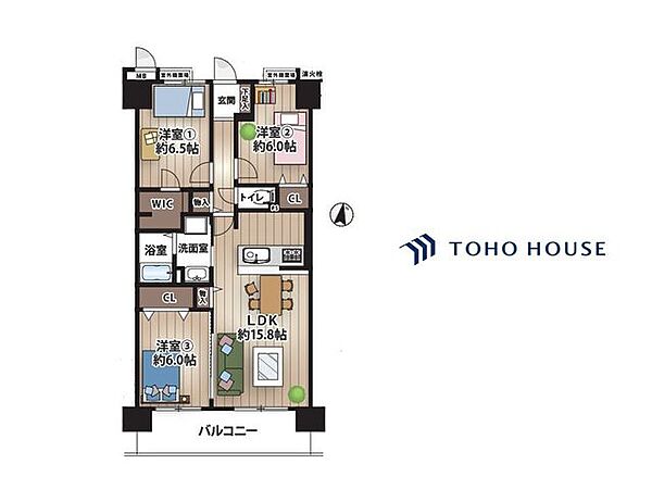 間取りを拡大表示