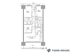 ル・サンク守口 3SLDKの間取図画像