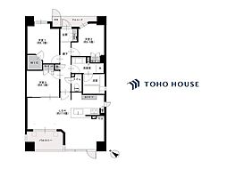 ヴィークコート神戸山本通 3LDKの間取図画像
