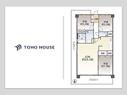 レックスコート都島 3LDKの間取図画像