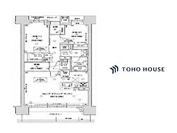 ハルモシティ 2LDKの間取図画像