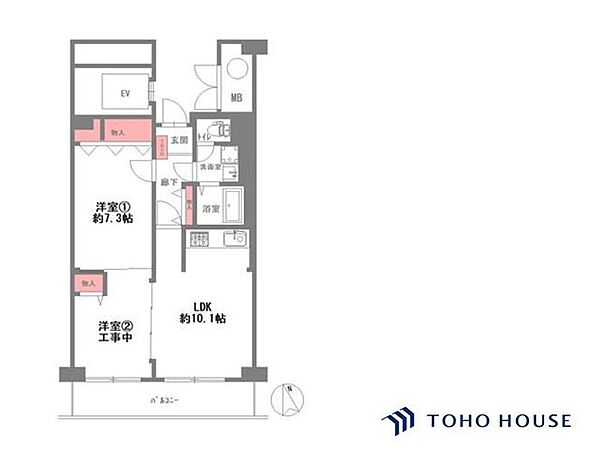 間取りを拡大表示