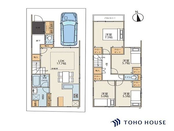 間取りを拡大表示