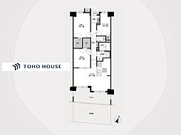 アルス神戸本山 2SLDKの間取図画像