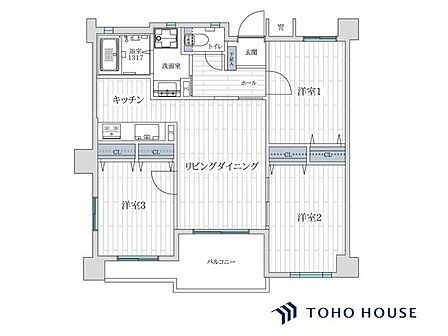 3LDK 間取り