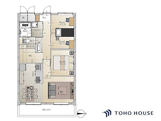 生活動線や家具...