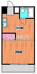 セントヒルズ渋谷本町 ワンルームの間取図画像