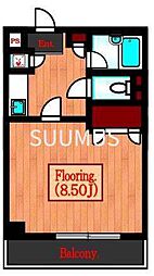 パークウェル代々木 1Kの間取図画像