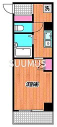 エスコート代田橋 1Kの間取図画像