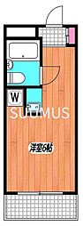 トーカン新宿第2キャステール ワンルームの間取図画像