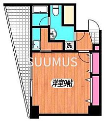 グランディール初台 1Kの間取図画像