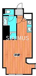 原宿タウンホーム ワンルームの間取図画像