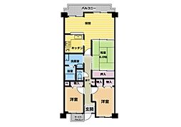 エクセラート北助松 3LDKの間取図画像