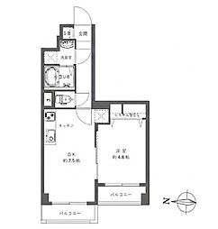 千代田ハイツ荻窪 1LDKの間取図画像
