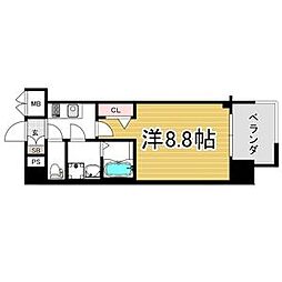 プレサンスTHE栄 1Kの間取図画像