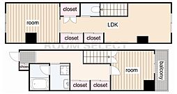 ウィペット・スクエア 2LDKの間取図画像
