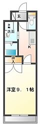 プライムコート 1Kの間取図画像