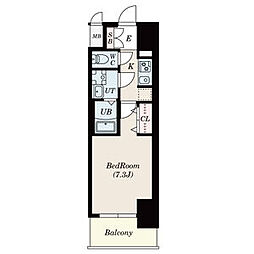 S-RESIDENCE池下駅前 1Kの間取図画像