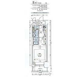 エステムコート名古屋今池アーバンゲート 1Kの間取図画像