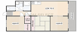 ファミール富士見 3LDKの間取図画像