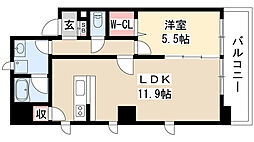 LaFELMO菊坂 1LDKの間取図画像