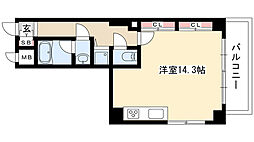 スタジオスクエア大須 ワンルームの間取図画像