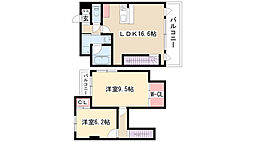 スタジオスクエア泉 2LDKの間取図画像