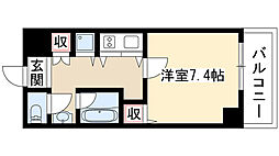 izumi 1Kの間取図画像