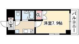 プロビデンス泉 1Kの間取図画像