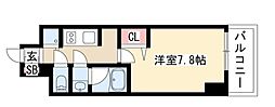 セイワパレス丸の内駅前プレミア 1Kの間取図画像