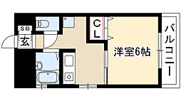 メゾン内山 1DKの間取図画像