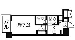 アーデン上社 1Kの間取図画像