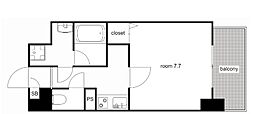 ResidenceYuki 1Kの間取図画像