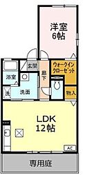 プリマベーラ 1LDKの間取図画像