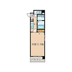 PAGODA06 1Kの間取図画像