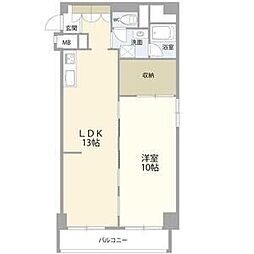 茶屋ヶ坂コータース 1LDKの間取図画像