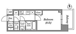 アドバンス名古屋ブランシュ 1Kの間取図画像