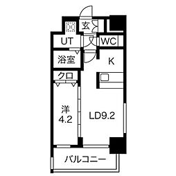 ファステート名古屋ラプソディ 1LDKの間取図画像