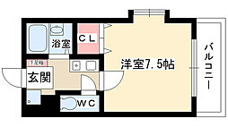 シテイライフ本山 1Kの間取図画像