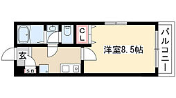 アールズコート本郷 1Kの間取図画像