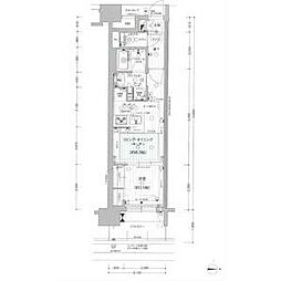 プレサンスロジェ名古屋駅ノースフロント 1LDKの間取図画像